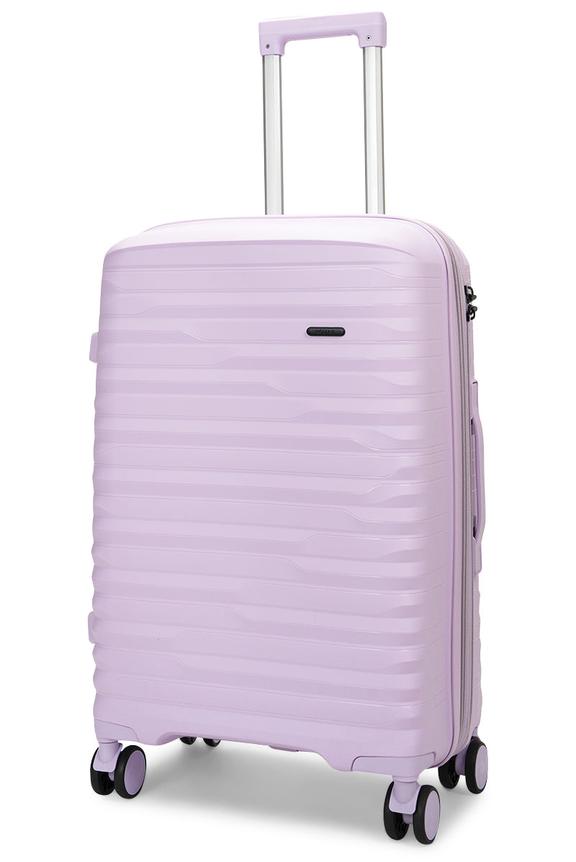 Nomad Discover 65cm Hardside Checked Suitcase Light Purple