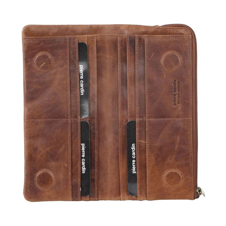Pierre Cardin Tatum Women's Rustic Leather RFID Wallet Cognac Cognac