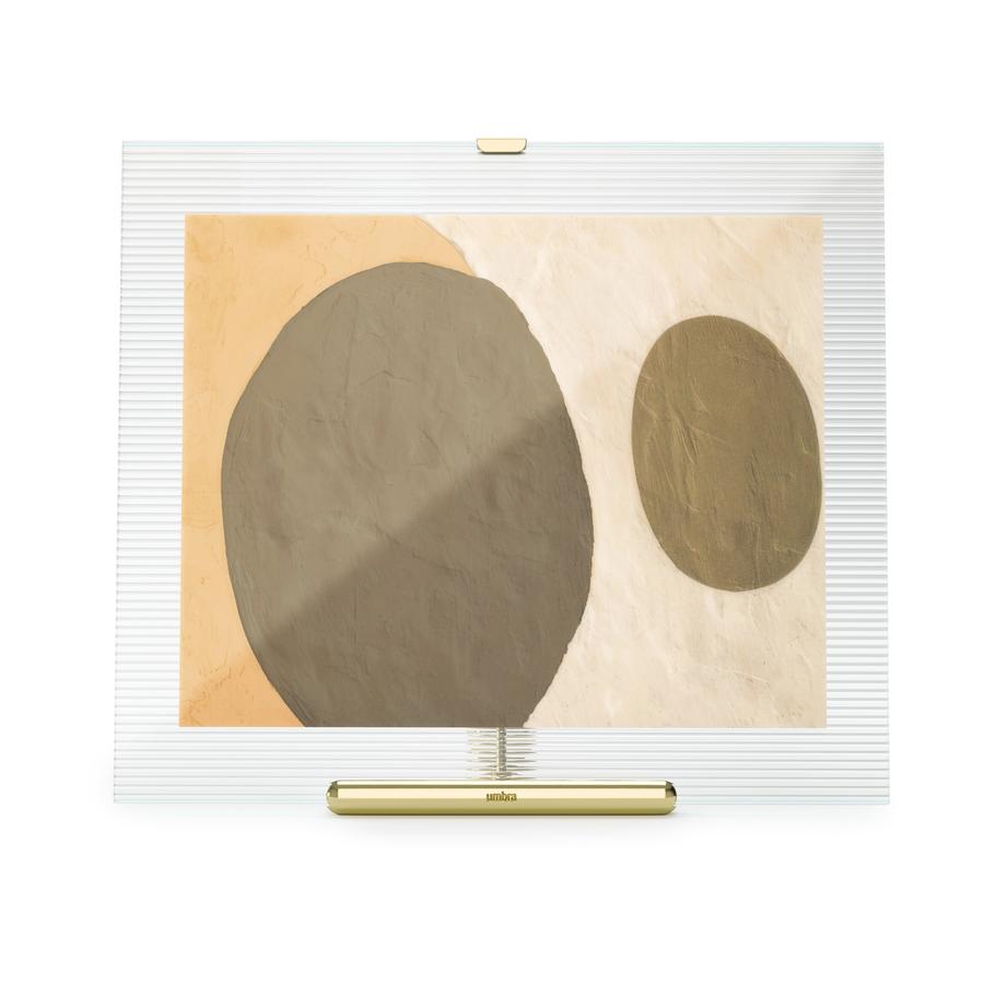 Umbra Flute 20 x 25cm Picture Frame Brass Brass