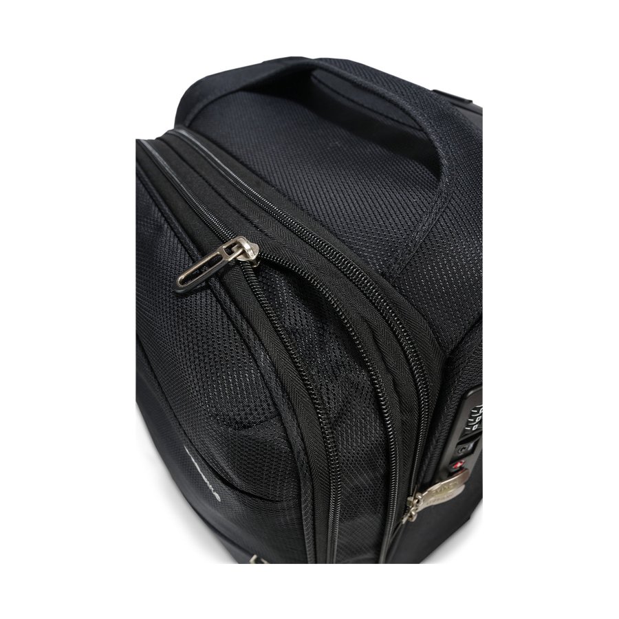 Caselite Ultra 80cm Softside Checked Suitcase & Laptop Bag Set Black Black