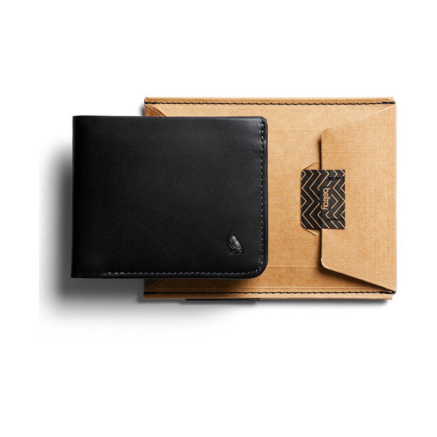 Bellroy RFID Hide & Seek HI Leather Wallet Black Black
