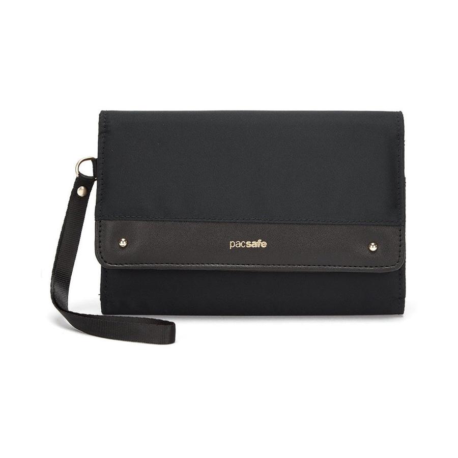 Pacsafe RFIDsafe RFID Blocking Clutch Wallet Black Black