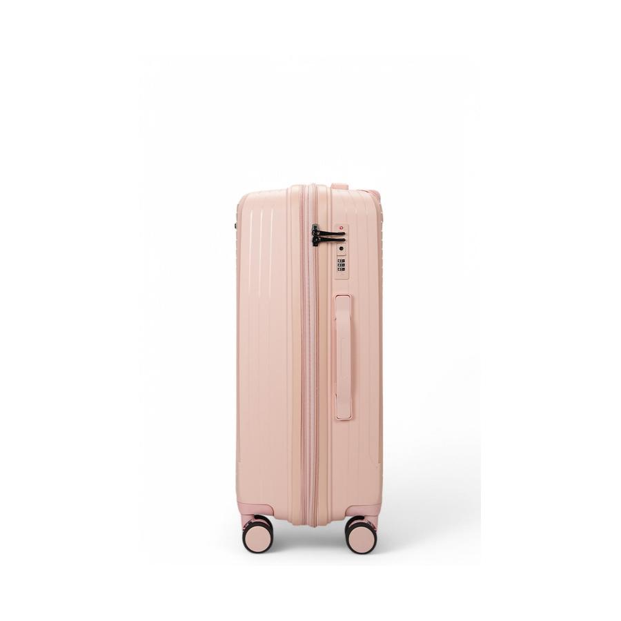 Nomad Venture 65cm Hardside Checked Suitcase Pink Pink