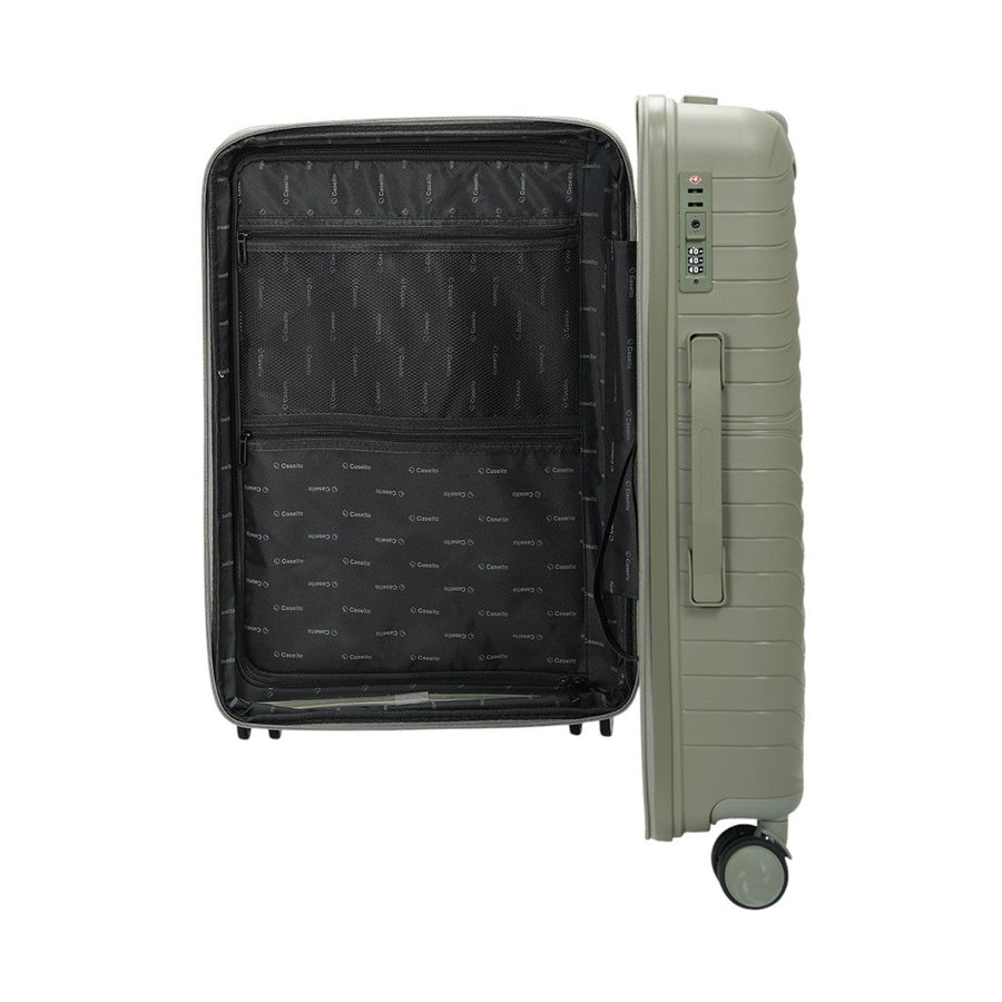 Caselite Summit 65cm Hardside Checked Suitcase Moss Moss