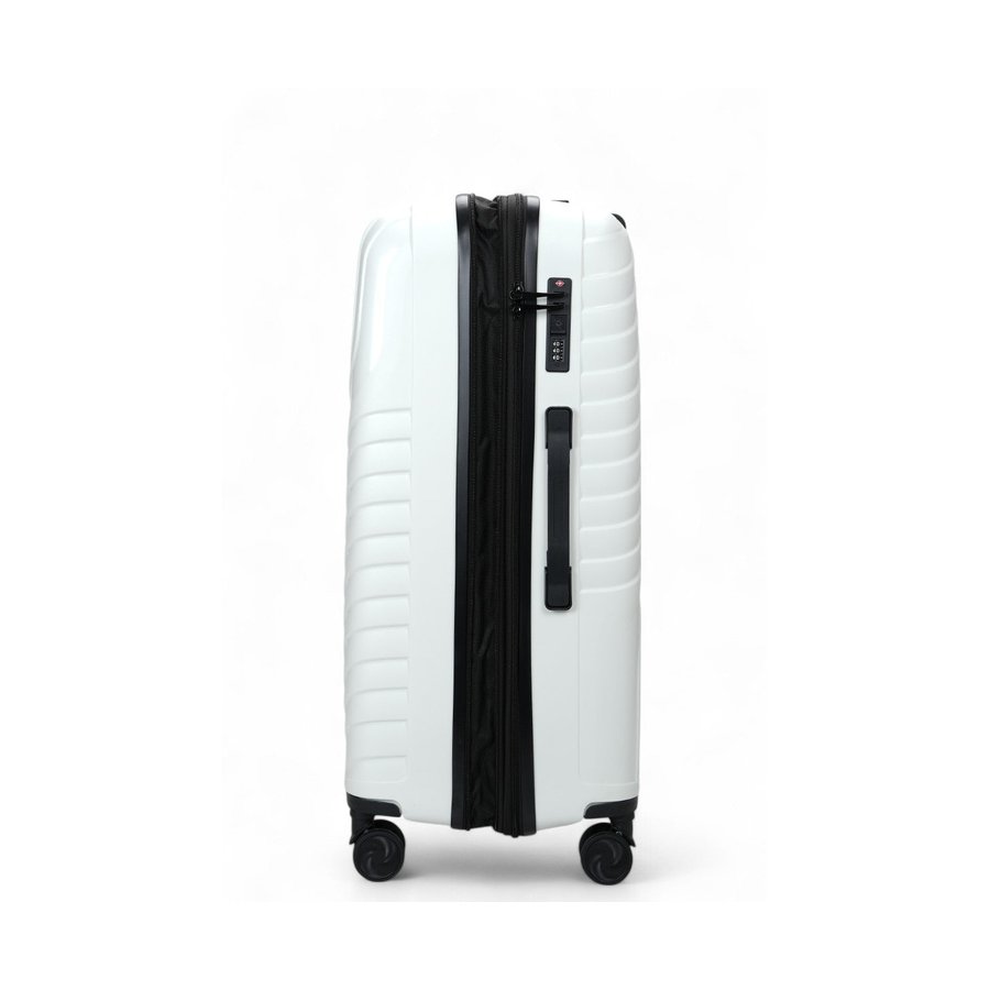 Nomad Journey 75cm Hardside Checked Suitcase White White