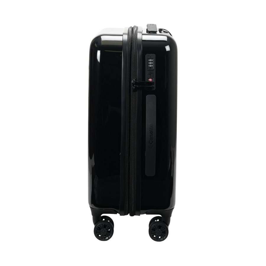 Caselite NZ Kiwi 56cm Hardside Carry-On Suitcase Black Black