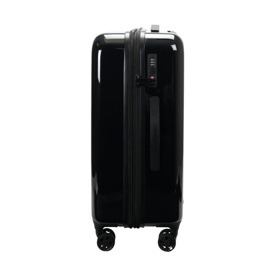 Caselite NZ Kiwi 67cm Hardside Checked Suitcase Black Black