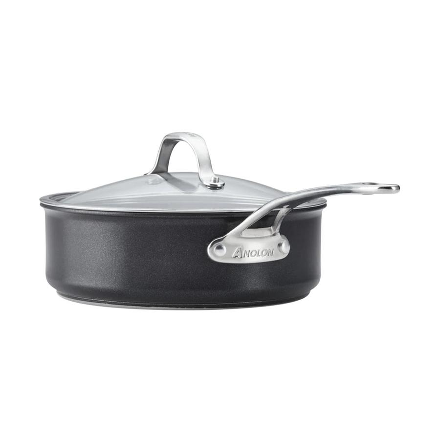 Anolon SearTech 24cm (3.3L) Covered Saute Pan Black Black