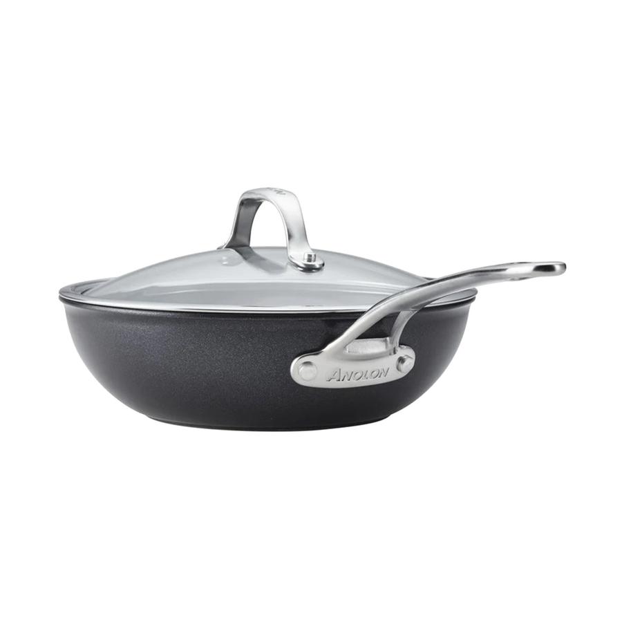 Anolon SearTech 25cm Covered Stirfry Pan Black Black