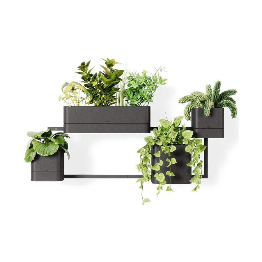 Umbra Cubiko Wall Planter Black Black