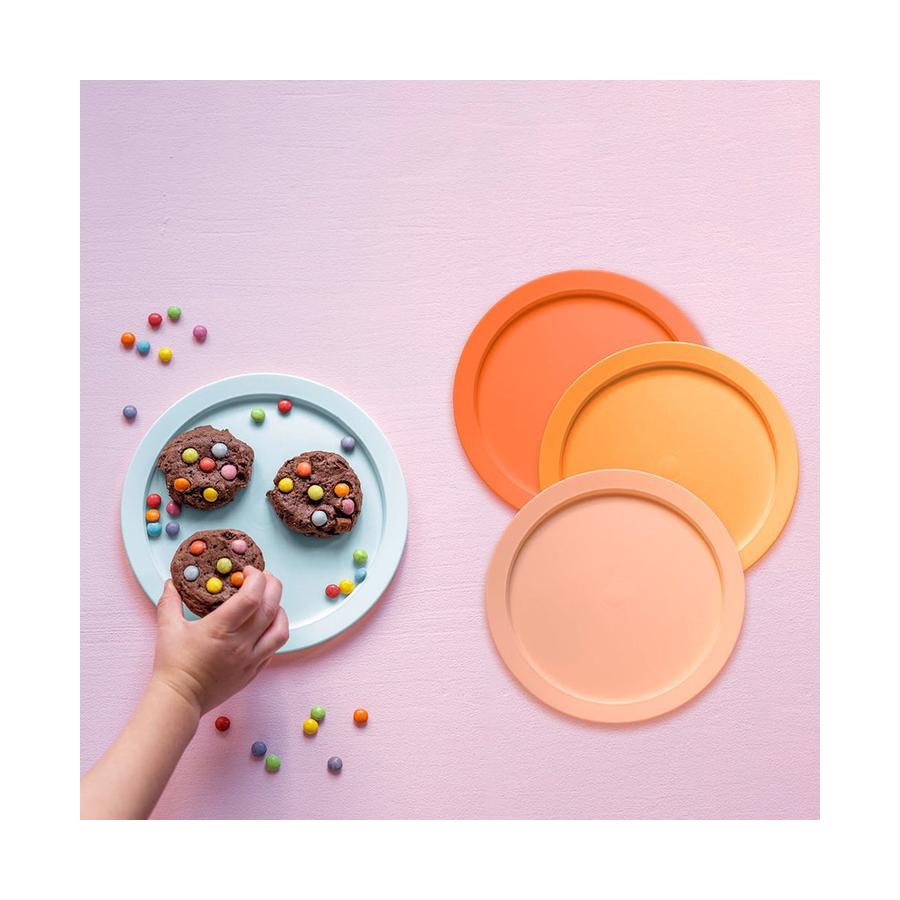 Tupperware Tupper Plates (Set of 4) Multi Coloured Multi Coloured