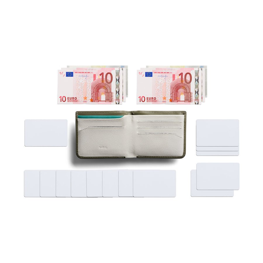 Bellroy RFID Hide & Seek HI Leather Wallet Willow Willow