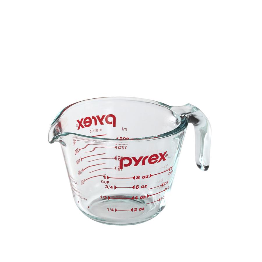 Pyrex 1 Cup (250ml) Glass Measuring Jug Clear Clear