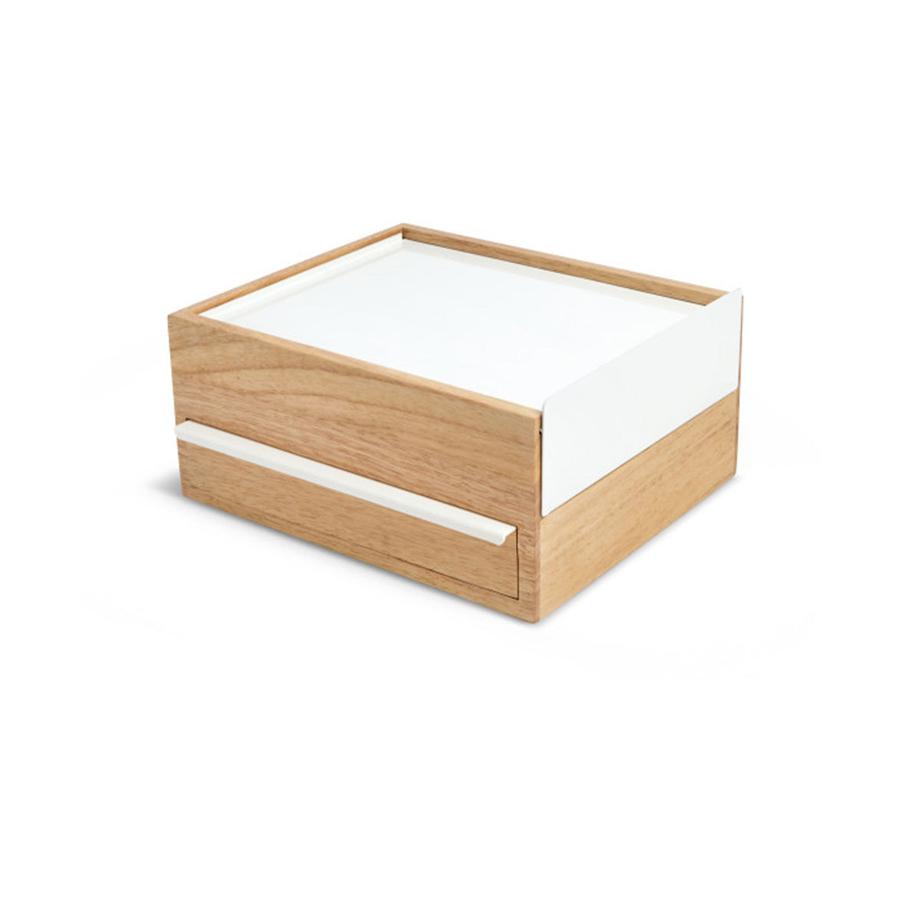 Umbra Stowit Jewellery Box White/Natural White/Natural