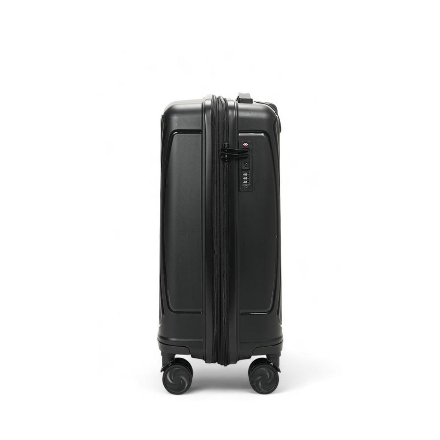 Caselite Quest 56cm Hardside Carry-On Suitcase Black Black