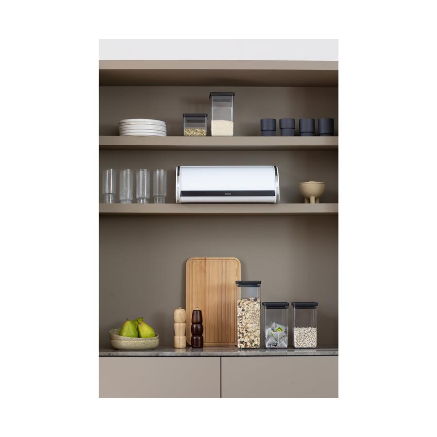 Brabantia Roll Top Bread Bin White White