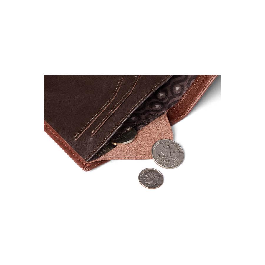 Bellroy RFID Note Sleeve Leather Wallet Cocoa Cocoa