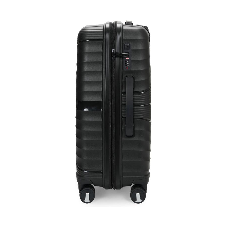 Nomad Aspire 65cm Hardside Checked Suitcase Black Black