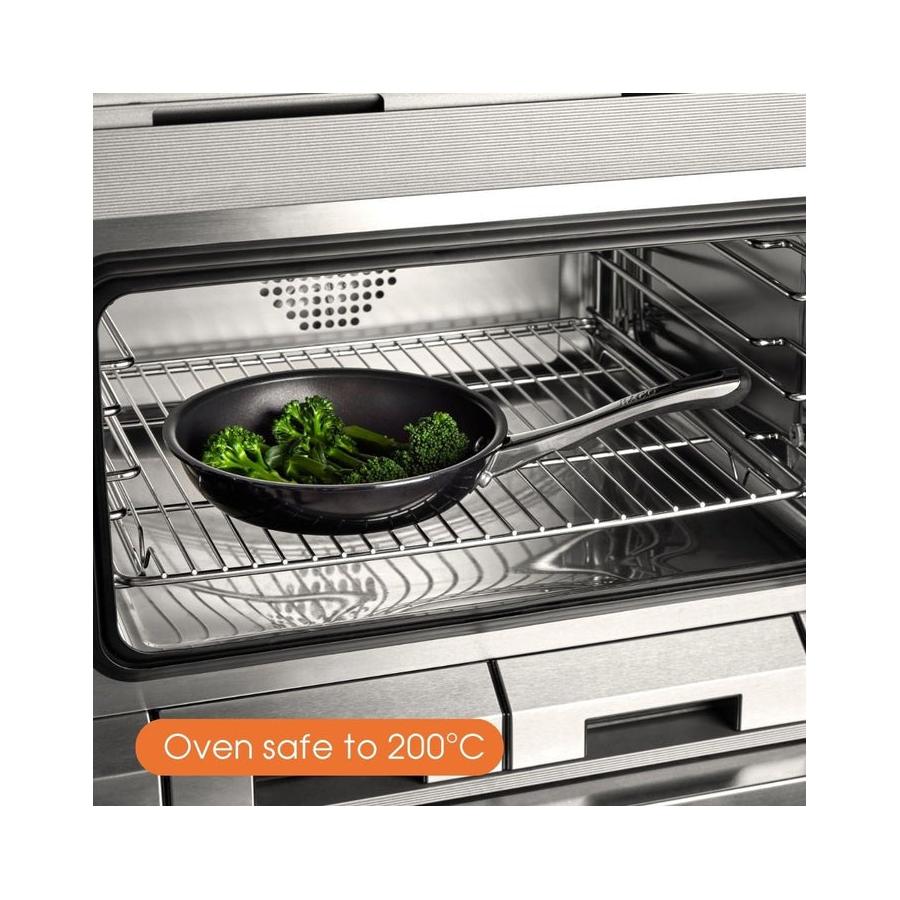 Raco Contemporary Non-Stick Induction 28cm/4.7L Covered Sauteuse Black Black