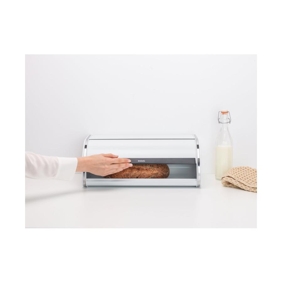 Brabantia Roll Top Bread Bin White White