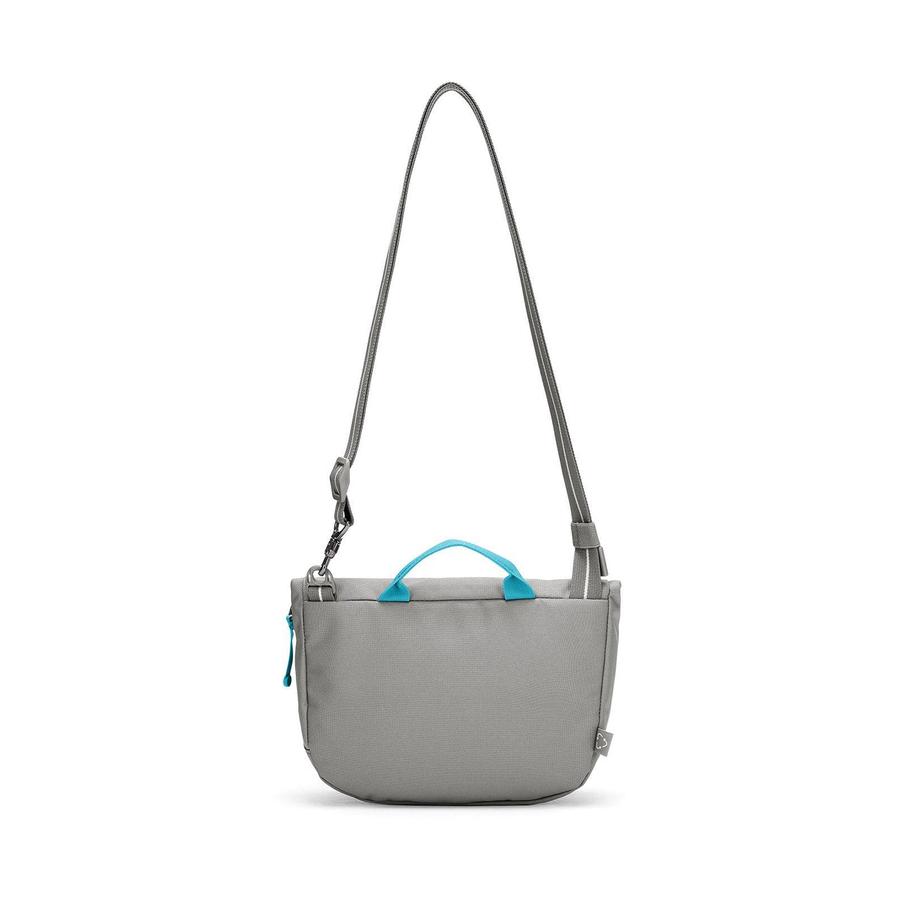 Pacsafe GO Anti-Theft Recycled Saddle Crossbody Bag Stone Stone