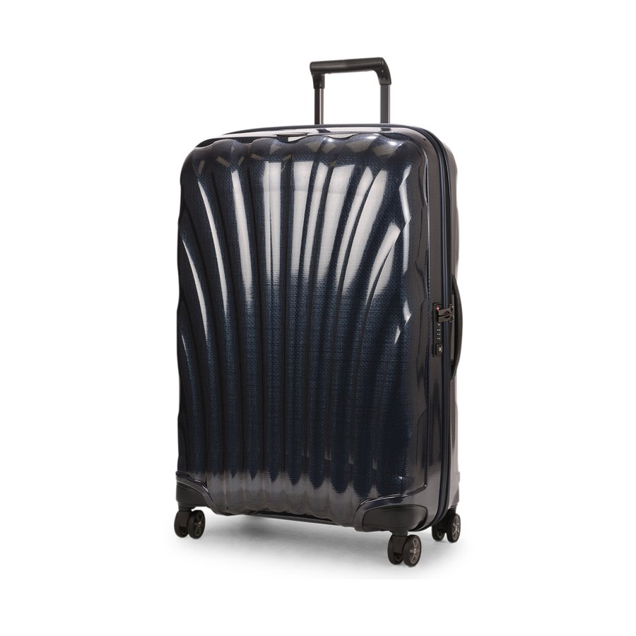 Samsonite C-Lite 75cm CURV Checked Suitcase Midnight Blue Midnight Blue
