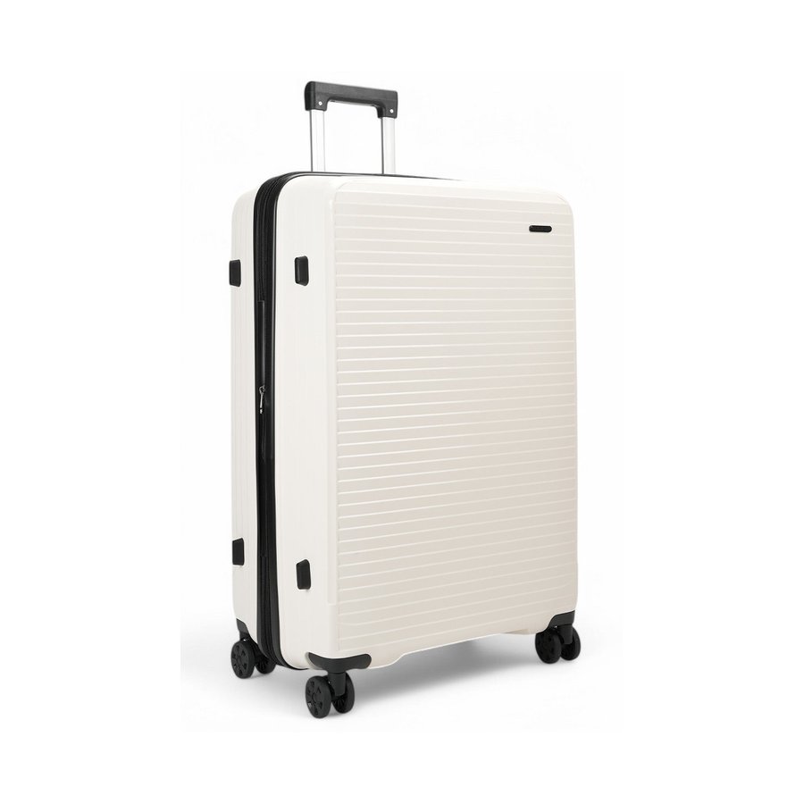 Nomad Venture 75cm Hardside Checked Suitcase White White