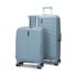 Caselite Venture 57cm & 76cm Top Open Hardside Luggage Set Grey Blue