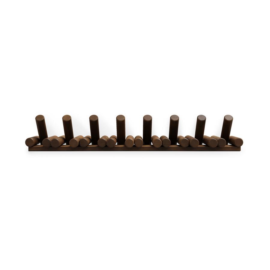 Umbra Picket 8 Wall Hook Aged Walnut Aged Walnut