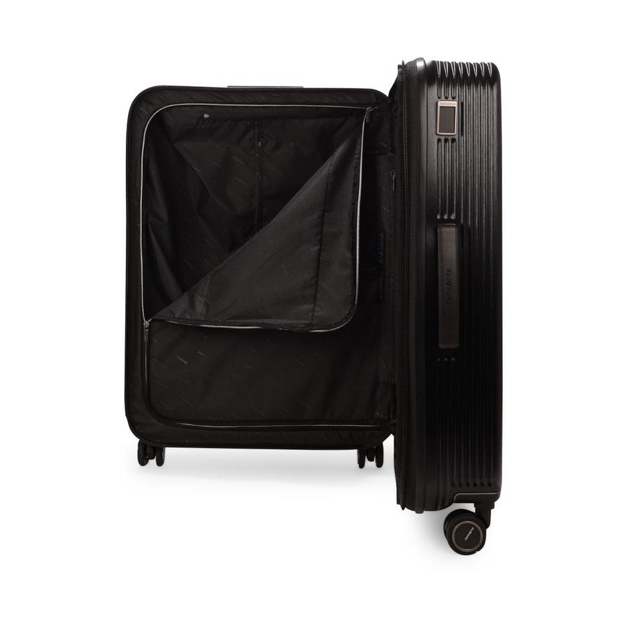 Samsonite Beamix 71cm Hardside Checked Suitcase Black Black