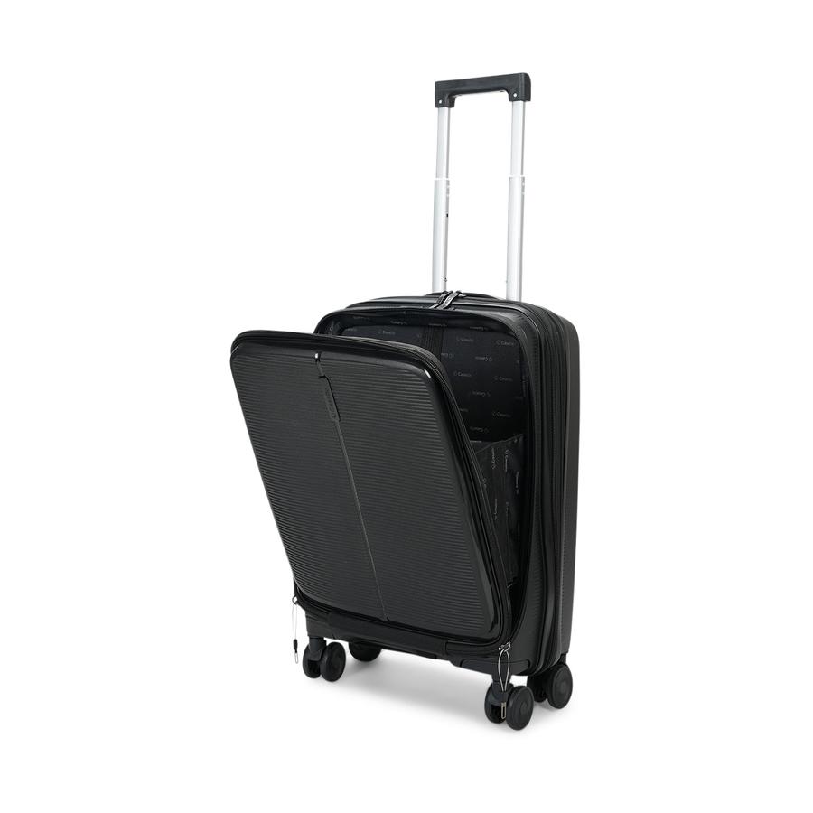 Caselite Venture 57cm, 66cm & 76cm Top Open Hardside Luggage Set Black Black