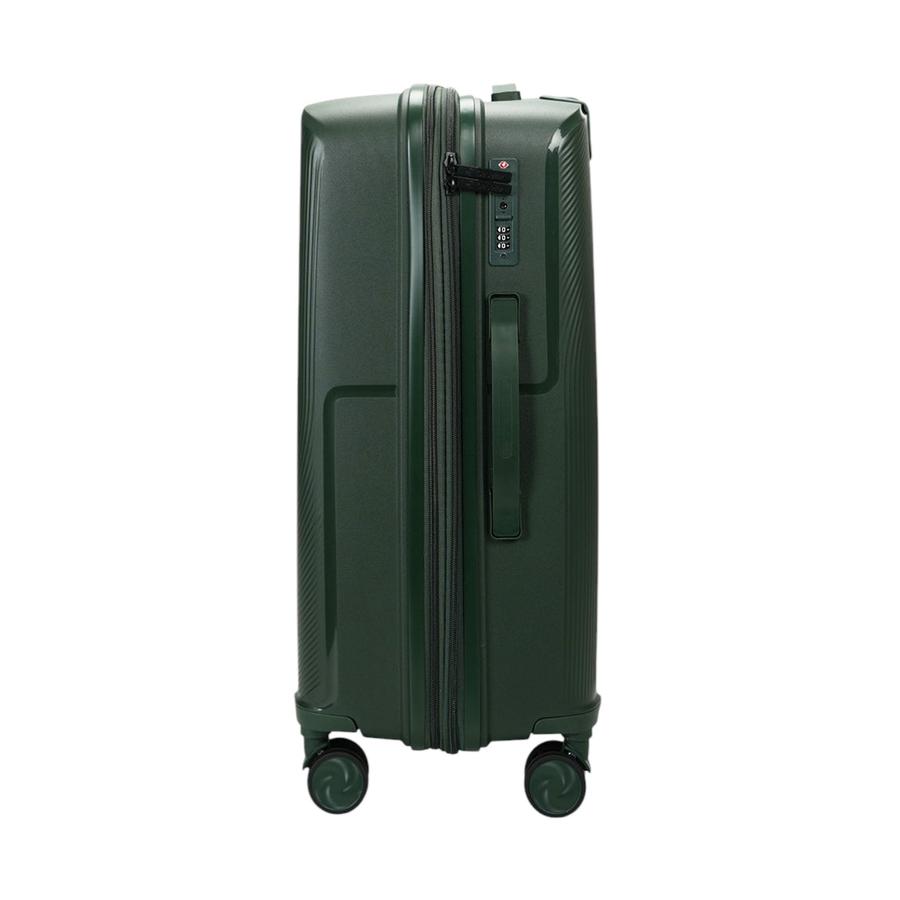 Caselite Aero 65cm Hardside Checked Suitcase Forest Green Forest Green