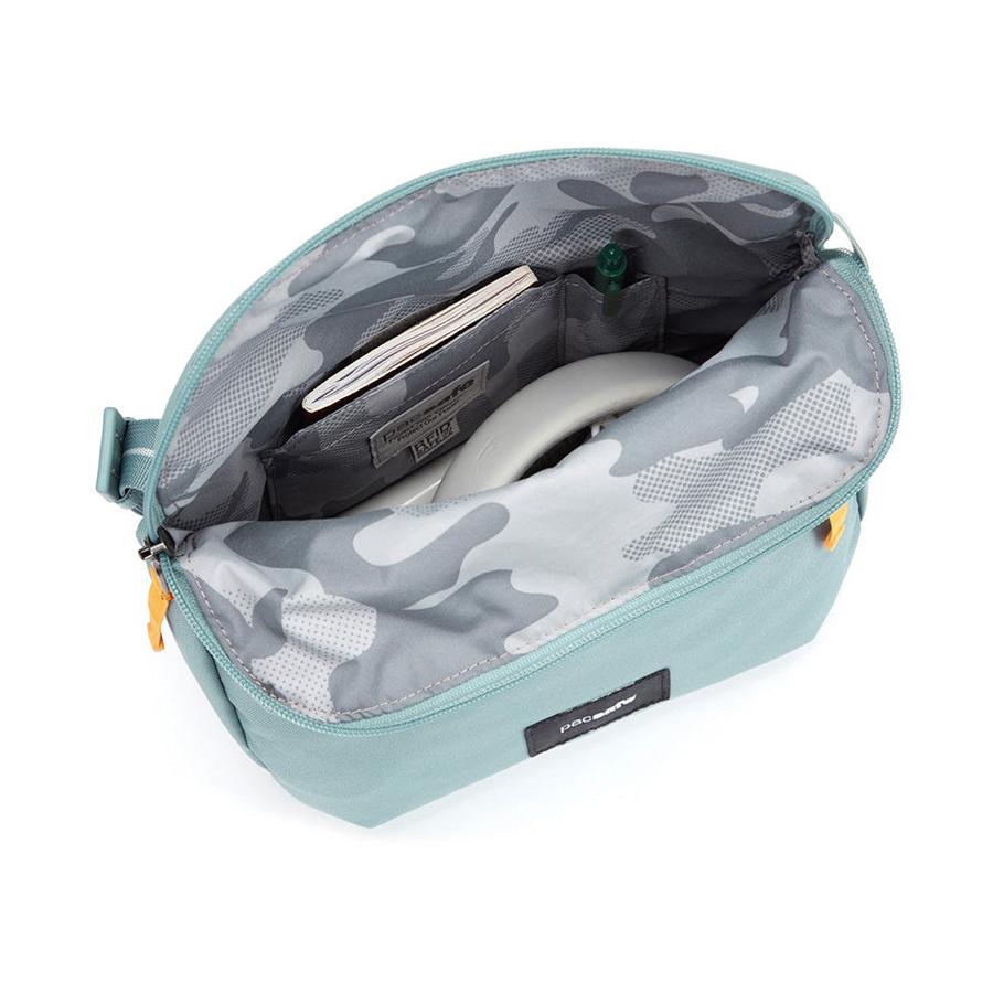 Pacsafe GO Anti-Theft Recycled Saddle Crossbody Bag Fresh Mint Fresh Mint