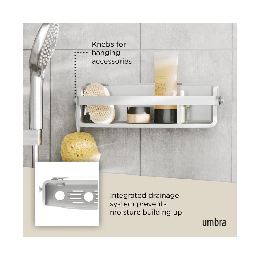 Umbra Flex Adhesive Bin Grey Grey