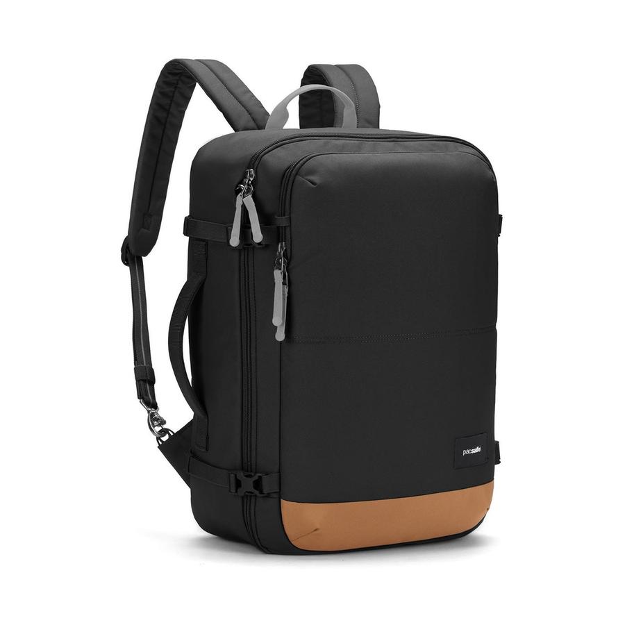 Pacsafe GO 34L Anti-Theft Recycled Carry-On Backpack Jet Black Jet Black