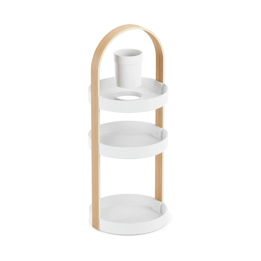 Umbra Bellwood Cosmetic Organiser White/Natural White/Natural