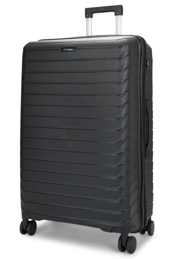 Caselite Expedition 75cm Hardside Checked Suitcase Black