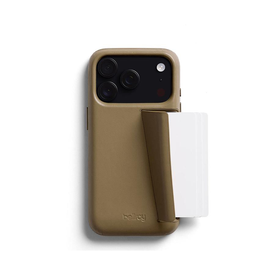 Bellroy iPhone 17 Pro Phone Case - 3 Card Khaki Khaki