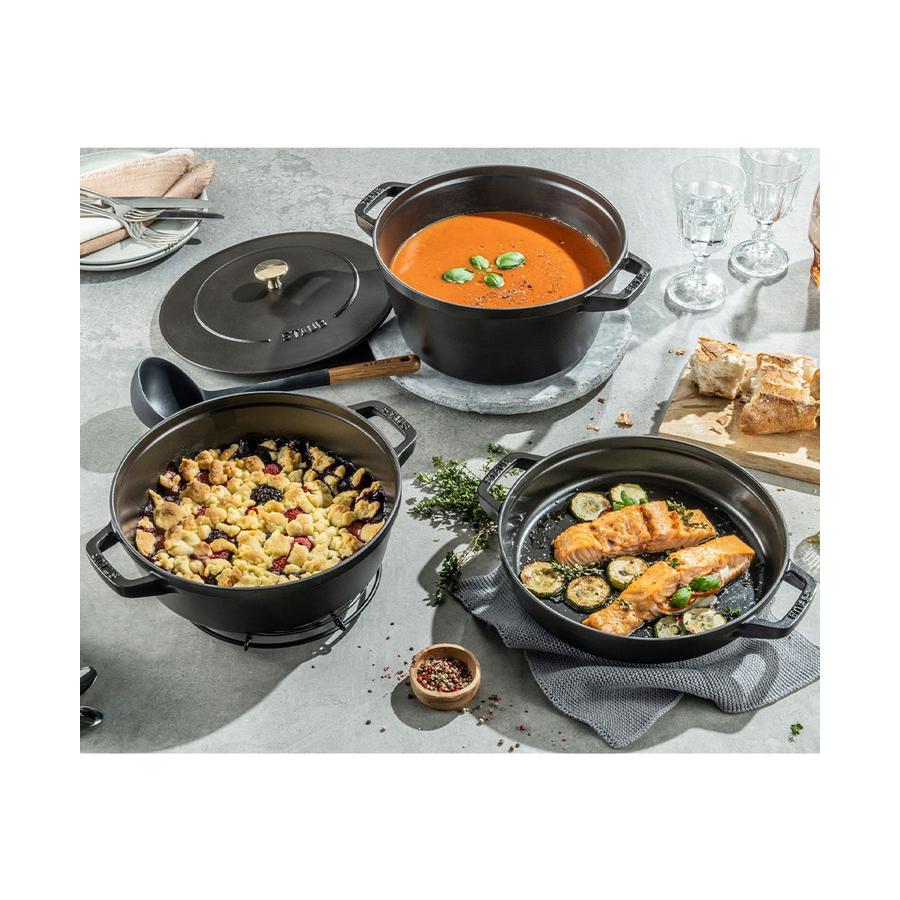 Staub 4 Piece Cookware Set Black Black