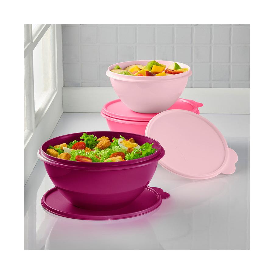 Tupperware Wonderlier Bowls (Set of 3) Pink Pink