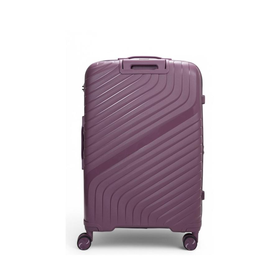 Nomad Journey 75cm Hardside Checked Suitcase Purple Purple