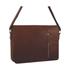 Pierre Cardin Dallas Rustic Leather Computer Bag Chestnut