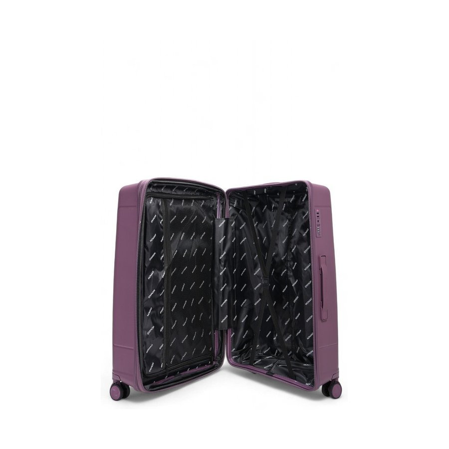 Nomad Quest 75cm Hardside Checked Suitcase Purple Purple