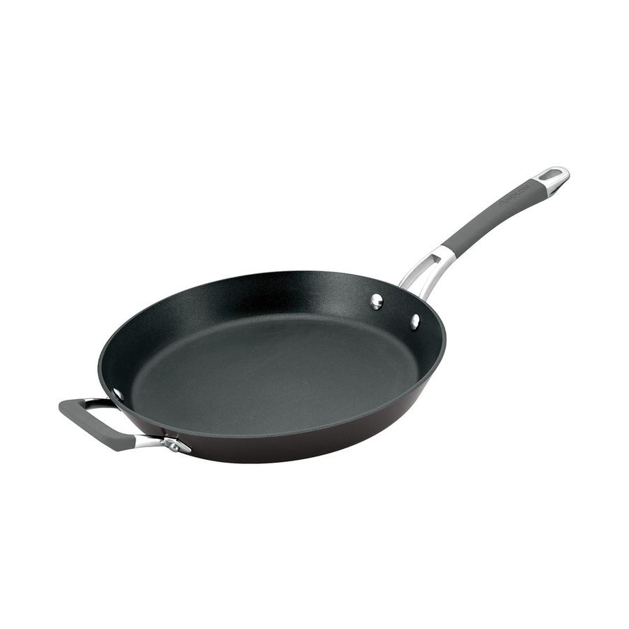 Anolon Endurance+ 30cm Open French Skillet & Bonus Lid Black Black