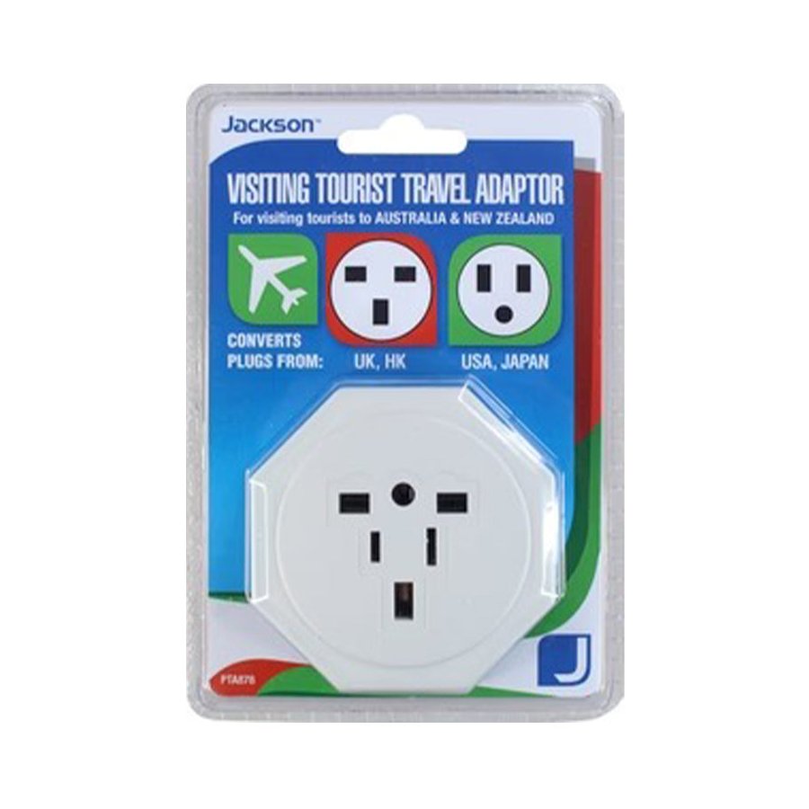 Jackson USA & UK to NZ Travel Adapter White White
