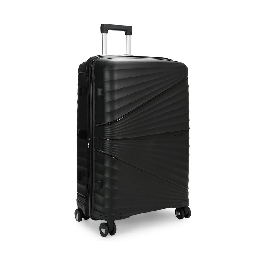 Nomad Aspire 75cm Hardside Checked Suitcase Black Black