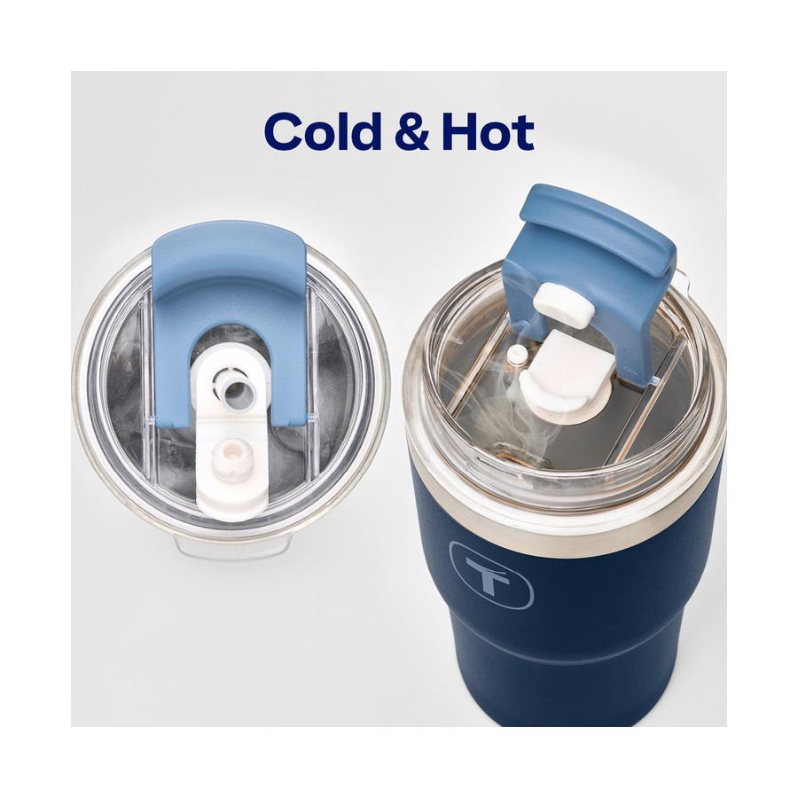 Tupperware Big T Thermal Straw Tumbler 630ml Nocturnal Sea Nocturnal Sea