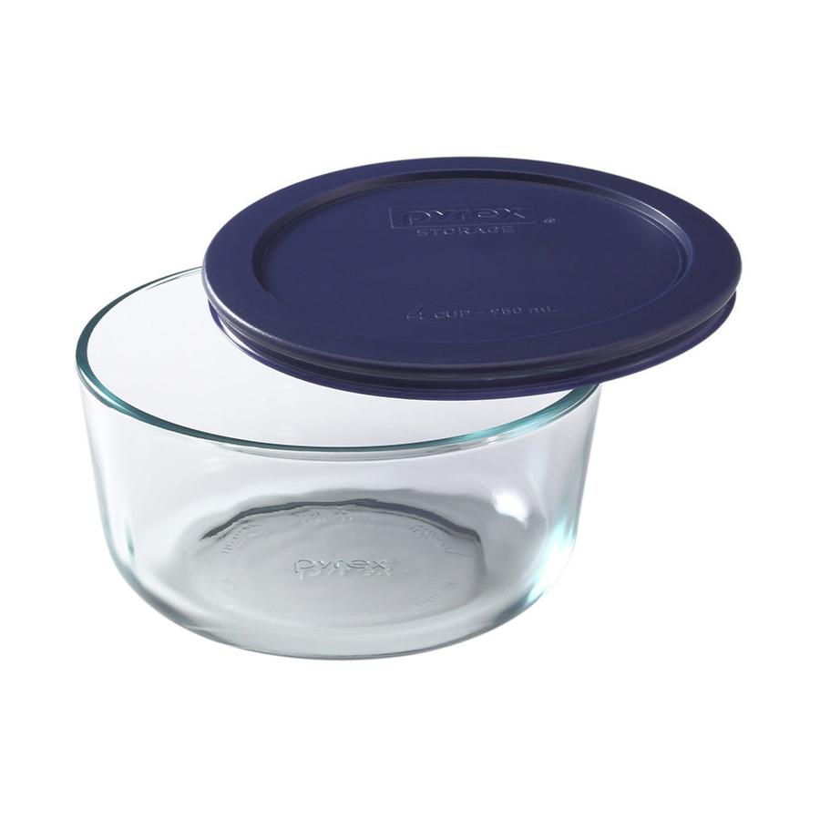 Pyrex Simply Store 4 Cup (950ml) Round Dish Dark Blue Dark Blue