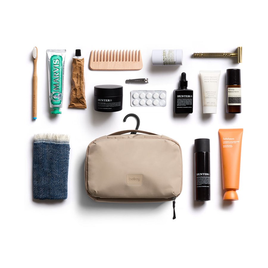 Bellroy Hanging Toiletry Kit Stone Stone