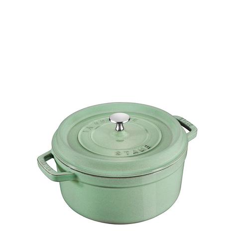 Staub 20cm (2.2L) Round Cocotte Sage